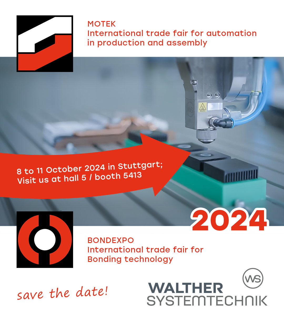 Motek und Bondexpo 2024: Walther Systemtechnik präsentiert Komponenten und Systemlösungen zum Dosieren und Auftragen viskoser Medien